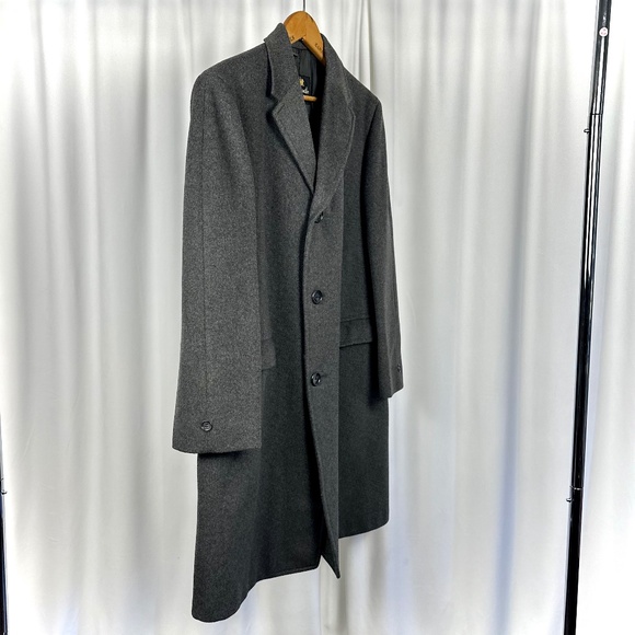 Vintage 50' 60’s ‘Newcastle - Eatons of Canada’ Long Wool Peacoat in Grey - M/L - Picture 11 of 12